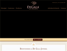 Tablet Screenshot of degalajoyeria.com.mx